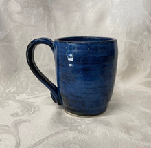 Load image into Gallery viewer, A Mug:  (Azure Blue Ceramic Mug with a Leaf Stamp on the Handle Bottom)
