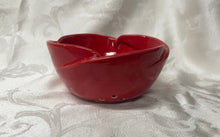 Load image into Gallery viewer, Berry Bowl/Colander:  (Bright Red with Scalloped Edges)
