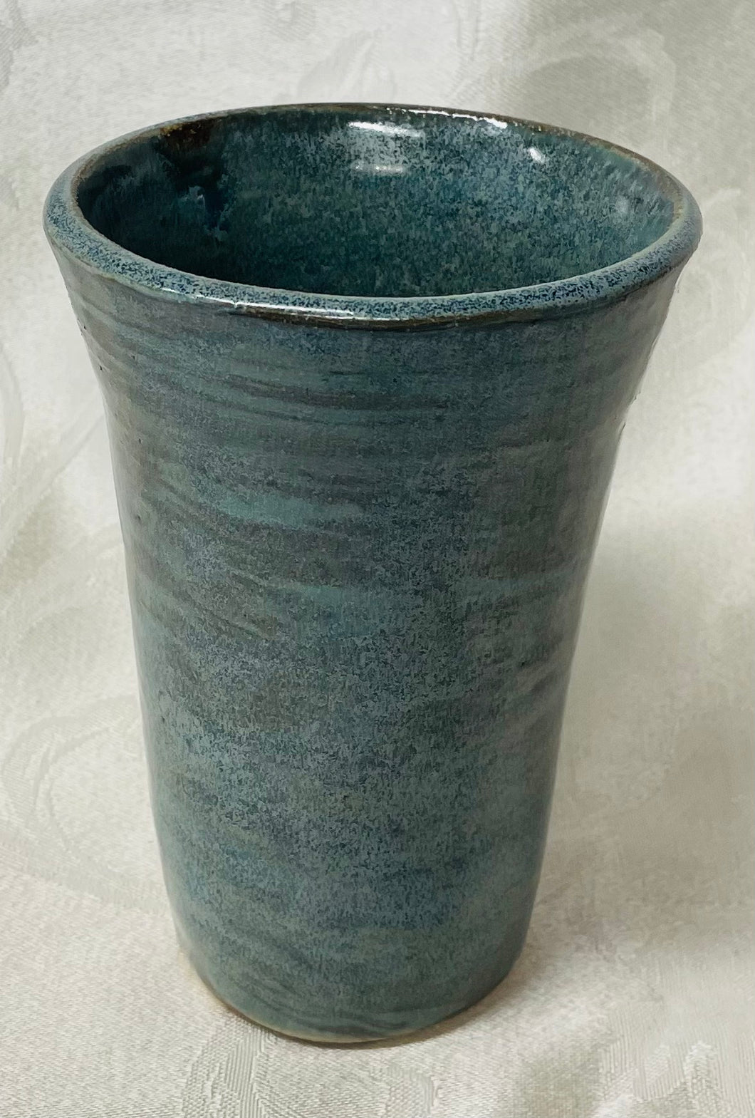 A Beer Mug:  (Greenish-Blue on Tri-Colored Clay)