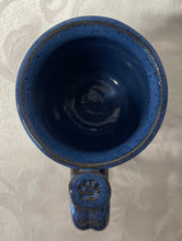 Load image into Gallery viewer, A Mug:  (Bluish-Black with a Paw Print Thumb Rest)
