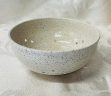 Load image into Gallery viewer, Berry Bowl/Colander:  (White on Speckled Clay)
