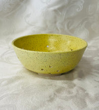Load image into Gallery viewer, Berry Bowl/Colander:  (Bright Yellow on Speckled Clay)
