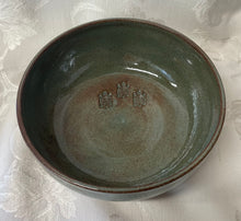 Load image into Gallery viewer, Medium Bowl:  (Sage Green with Three Turtles on the Bottom)
