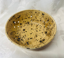 Load image into Gallery viewer, Berry Bowl/Colander:  (Beige with Black Crystals)
