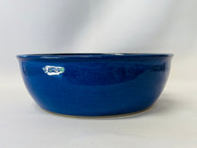 Load image into Gallery viewer, Large Bowl/Platter  (Azure Blue with Orange and White Accents)
