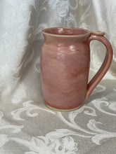 Load image into Gallery viewer, Mug (Rhubarb Pink with Paw Print Thumb Rest and Tea Bag Rest)

