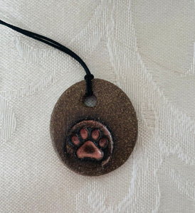 Necklace (1 Pink Paw Print) #78