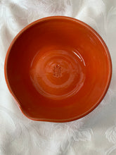 Load image into Gallery viewer, Medium Bowl (Orange with a Spout and a Turtle Stamp on the Bottom)
