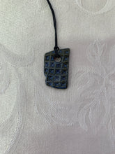 Load image into Gallery viewer, Necklace (Blue/green with a Waffle Pattern) #25
