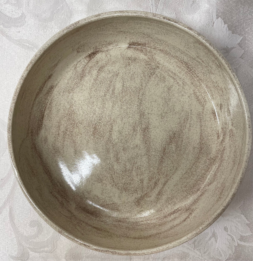 Platter (Large White with Streaks)