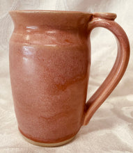 Load image into Gallery viewer, Mug (Rhubarb Pink with Paw Print Thumb Rest and Tea Bag Rest)
