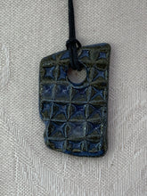 Load image into Gallery viewer, Necklace (Blue/green with a Waffle Pattern) #25
