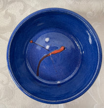 Load image into Gallery viewer, Bowl Set with Square Sides  (Azure Blue with White and Orange Accents)
