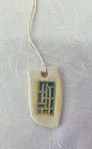 Necklace (Turquoise Grid)  #4