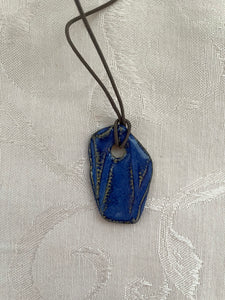 Necklace (Azure Blue with Texture) #48