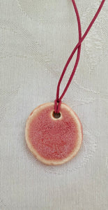 Necklace  (Round Pink)  #53