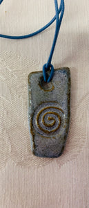 Necklace (Light Blue with Spiral Center)  #32